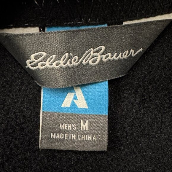 Eddie‎ Bauer Hoodie Men L Black Full Ascent Outpace Flex Fleece Full-Zip Sweater - Picture 3 of 6